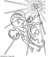 coloriage winx flora et son septre